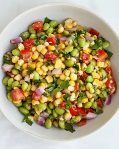 Summer Corn Edamame Salad