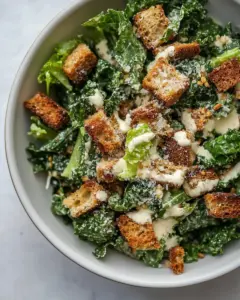 Tahini Kale Caesar Salad