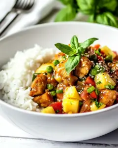 Thai Pineapple Chicken Stir Fry