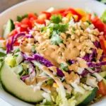 Thai Salad with Peanut Coconut Dressing