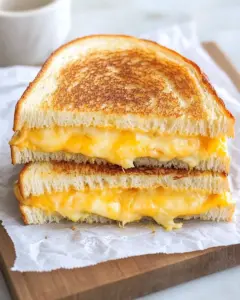 The Gooiest Grilled Cheese Sandwich