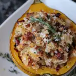 Turkey Dinner Stuffed Acorn Squash