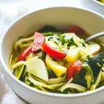 Vegan Green Coconut Curry Bowls With Zucchini Noodles
