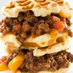 Waffled Sloppy Joe Sliders