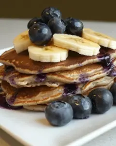 Banana Blueberry Pancakes