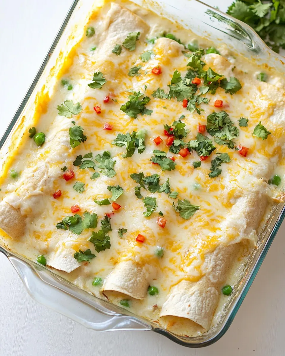 White Chicken Enchiladas