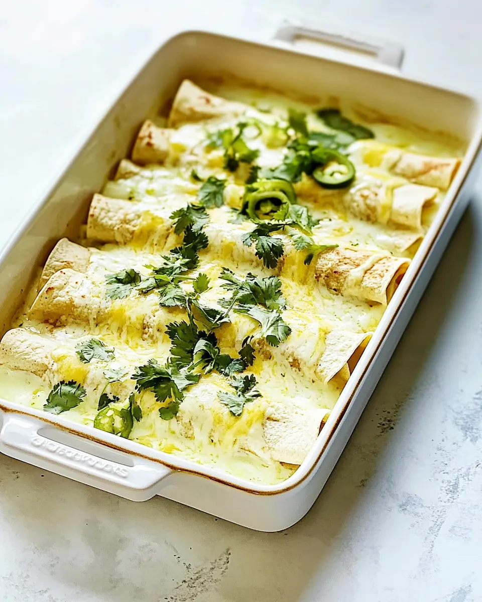 White Chicken Enchiladas