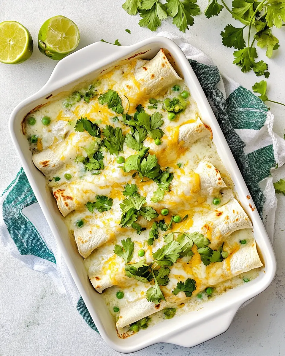 White Chicken Enchiladas