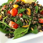 Wild Rice Spinach Salad