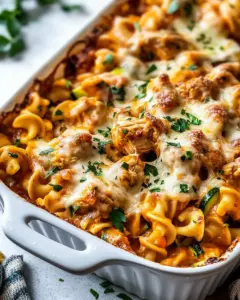 Zucchini Cheddar Chicken Noodle Casserole